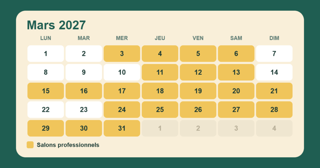 calendrier mars seul